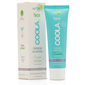 COOLA Face Mineral Sunscreen Matte Finish SPF 30- Cucumber